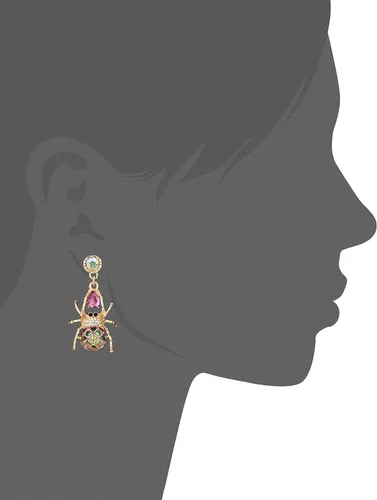 Vista 2 de Betsey Johnson Halloween Spider Earrings