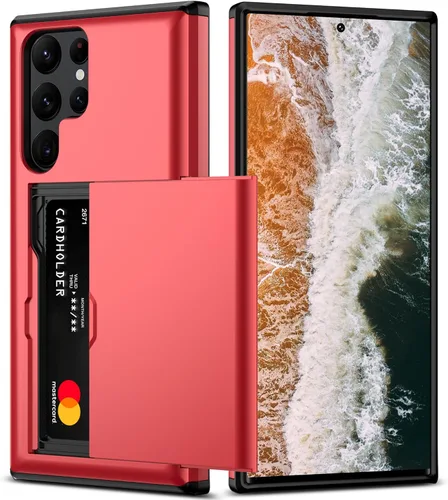 Vista 15 de Nvollnoe Funda para Samsung S23 con tarjetero 5G de 6.1 pulgadas, delgada, de doble capa, resistente, protector para Galaxy S23, funda con ranura