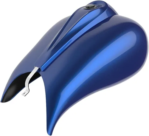 Vista 391 de Fundas de tanque estiradas para whisky ámbar con consola de tablero para Harley Touring Street Glide Road Glide 2014 2015 2016 2017 2018 2019 2020