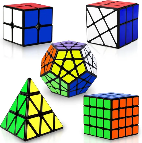 Juego de cubos de velocidad, cubo de rompecabezas, cubo mágico 2x2 4x4, pirámide Pyraminx, Megaminx, Fenghuolun, juguete de rompecabezas, regalo