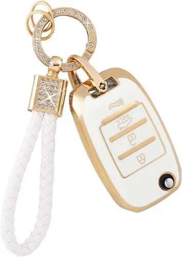 Vista 18 de PIFOOG Funda para llavero Mitsubishi, accesorios Outlander Lancer Mirage, carcasa protectora para llaves de coche, cubierta completa, llavero