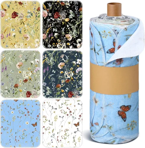 Vista 9 de Paquete de 36 paños de limpieza reutilizables, lavables, de algodón, para suministros de fiesta en el hogar, a granel, 9.84 x 11.81 pulgadas