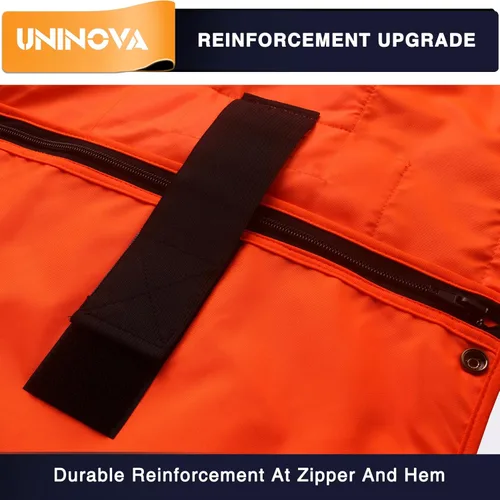 Vista 2 de UNINOVA Surveyor Safety Vest Reflective for Men, Class 2 Heavy Duty Safety Vests Reflective with Pockets