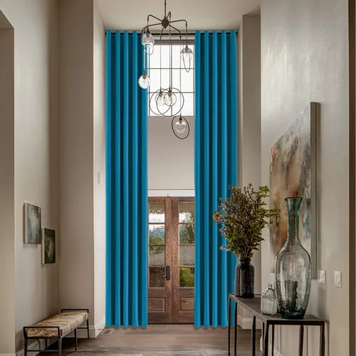 Vista 11 de Macochico Cortinas de terciopelo extra largas para sala de estar, cortinas opacas de 192 pulgadas, paneles de cortinas con ojales de níquel