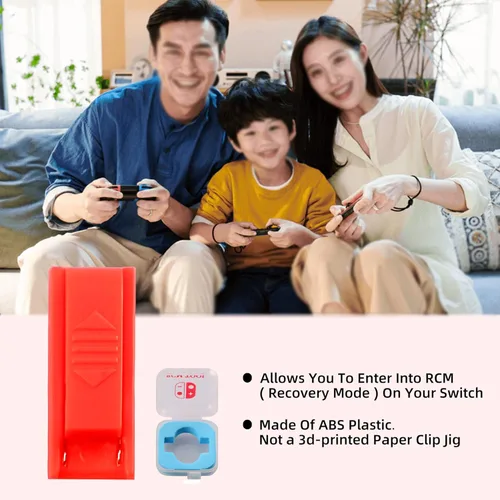 Vista 3 de Clip de papel DN para Nintendo Switch RCM herramientas de cortocircuito RCM Jig SX OS uso para el modo de recuperación NS utilizado para modificar