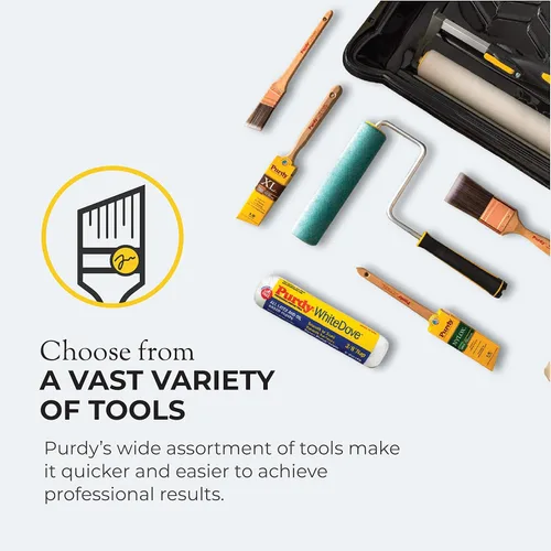 Vista 8 de Purdy 144152125 2.5 pulgadas Clear Cut Glide cepillo, Beige, 144152125