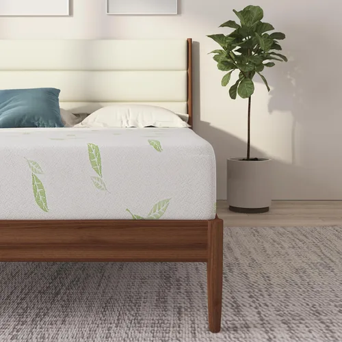 Vista 12 de NapQueen Colchón de espuma viscoelástica con infusión de té verde anula de 10 pulgadas, cama en una caja, colchón certificado CertiPUR-US