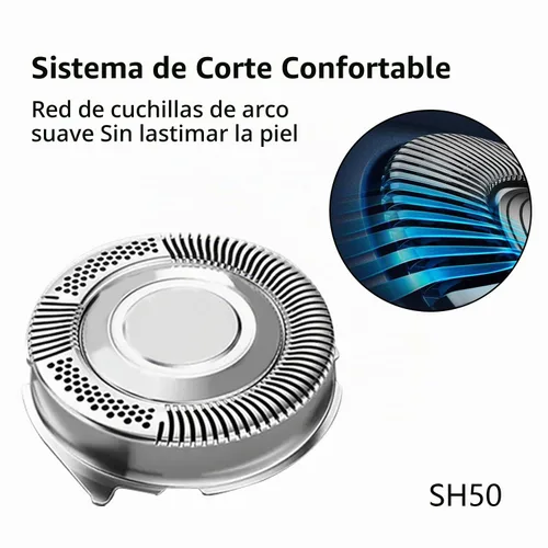 Vista 2 de Durimi Conjunto de cabezal completo de repuesto para afeitadoras Philips Norelco Series 5000
