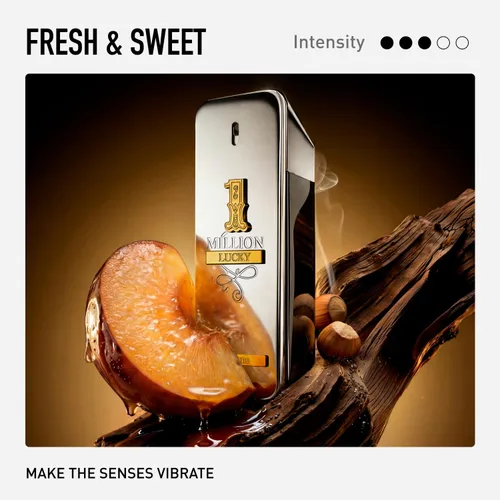 Vista 3 de Agua de tocador Paco Rabanne Million Lucky para hombre