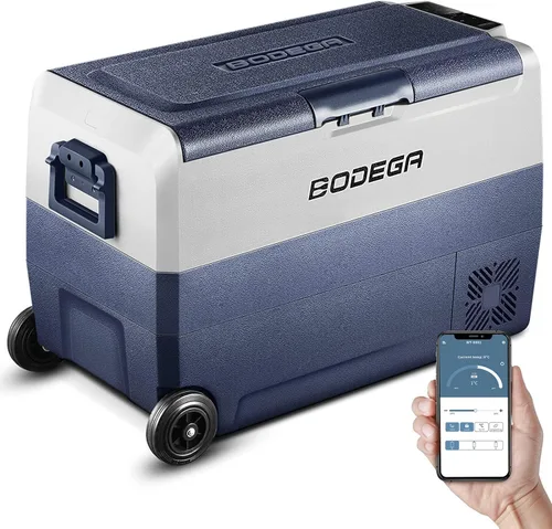 Vista 12 de BODEGACOOLER Refrigerador de Coche de 12 Voltios, Congelador Portátil de 38 Cuartos de Galón, Refrigerador para Coche de Doble Zona con Control por