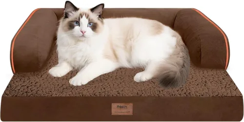 Vista 109 de Cama ortopédica extra grande para perros impermeable: cama de espuma viscoelástica para perros XL y extra grandes, sofá sofá, lavable con funda