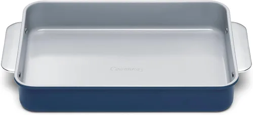 Vista 13 de Caraway Sartén rectangular de cerámica antiadherente de 9 x 13 pulgadas, revestimiento de cerámica naturalmente resbaladizo, no tóxico, libre