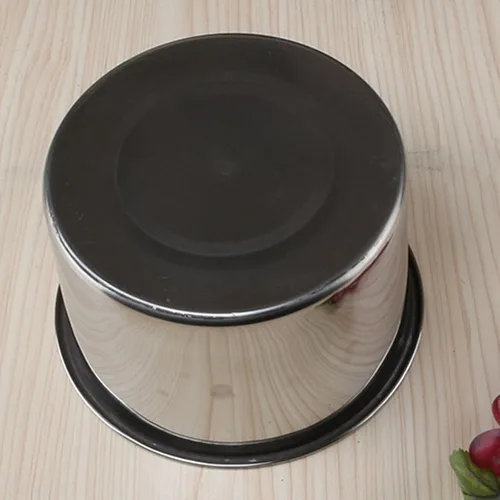 Vista 6 de Olla de acero inoxidable, olla multifuncional con tapa para hervir, olla para sopa y pasta, para el hogar, cocina, restaurante, lavavajillas (4.7 in)