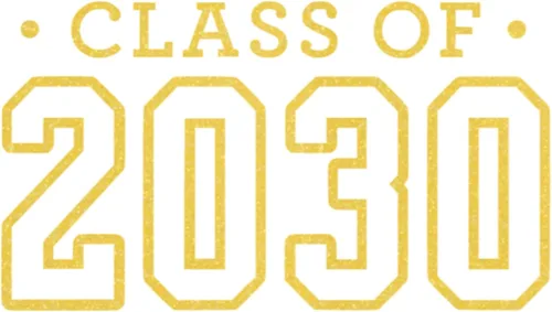 Vista 11 de Class of 2030 Iron On Decal, Senior Class Shirt Patch, Heat Transfer, HTV Graphic Tshirt Sticker, DIY Crafts, Pick Size Color, Iron-On Almost Black
