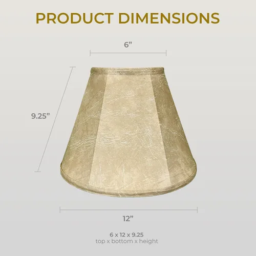 Vista 61 de Royal Designs, Inc. BS-707FC-6AGL Deep Empire Basic - Pantalla para lámpara con clip de llama, 3.5 x 6 x 5.75 pulgadas, color dorado antiguo