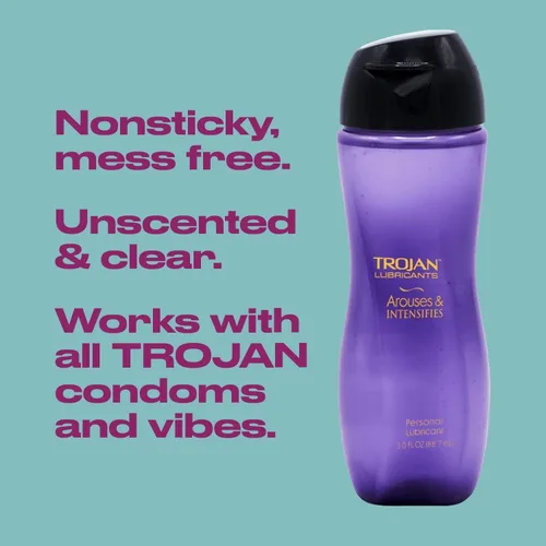 Vista 2 de Trojan Lubricantes Lubricantes Personal Arouses & Intensifies - 3oz, Paquete de 2
