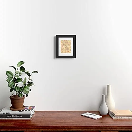 Vista 2 de Deny Designs 2021 - Impresión artística enmarcada en blanco moderno, 11 x 14 pulgadas, Ali Benyon Ello Ellie