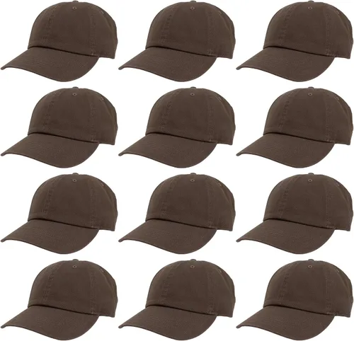 Vista 113 de Gelante Gorras de béisbol 100% algodón liso en blanco tamaño ajustable al por mayor a granel de 12 unidades Verde militar