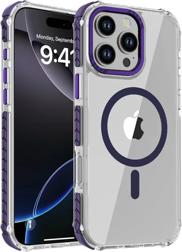 Vista 139 de DEERLAMN Funda Magnética Fuerte para iPhone Air 6.5 Pulgadas, [Compatible con Magsafe] [Protección contra caídas de grado militar] Funda protectora