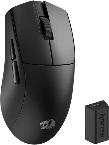 Vista 14 de Redragon M916 PRO - Mouse inalámbrico para juegos de 3 modos, 55G ultra ligero 26K DPI con construcción ergonómica de agarre natural, botones