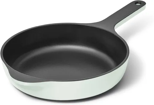 Vista 10 de Sartén de Hierro Fundido Caraway - Sartén de Hierro Fundido Esmaltada de 8" con Recubrimiento de 3 Capas de Esmalte - Sin Necesidad de Sazonado