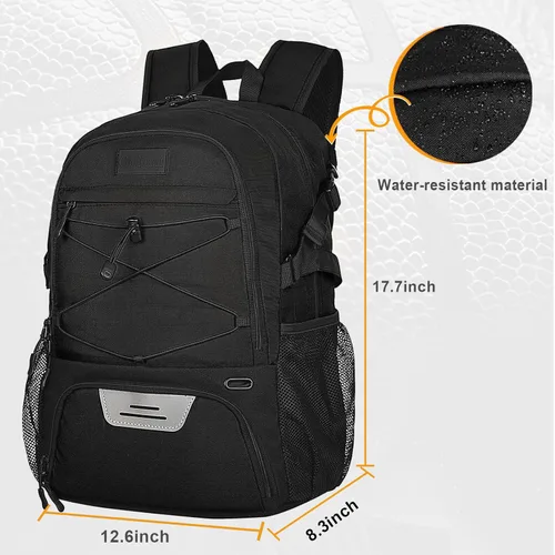 Vista 2 de Goloni Soccer Backpack,Basketball Backpack with Ball Compartment & Shoe Compartment,Backpack for Basketball,Soccer