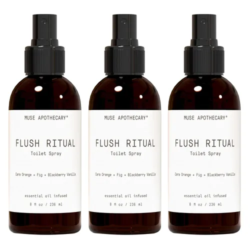 Vista 74 de Muse Apothecary Flush Ritual - Espray para inodoro aromático y refrescante, usar antes de ir, 2 onzas, infundido con aceites esenciales naturales