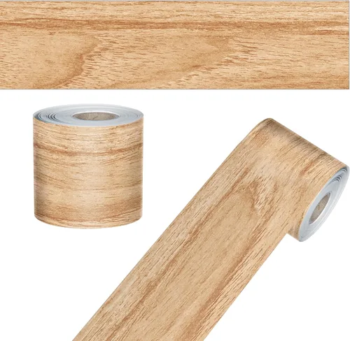 Vista 16 de Carson Dellosa 65 pies de bordes rojos de frambuesa para tablón de anuncios, 1 rollo de borde festoneado para pizarra enrollable, corcho