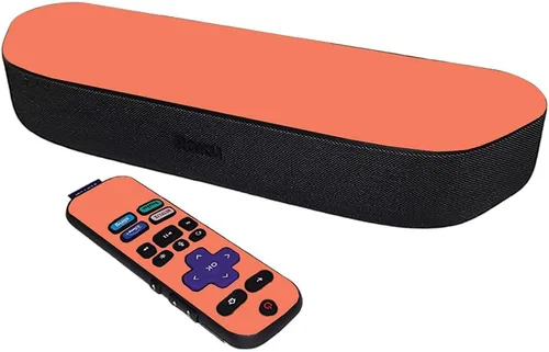 Vista 6 de MightySkins Skin compatible con Roku Streambar Media Player (2020) - Azul sólido Funda protectora de vinilo duradera y única Fácil de aplicar