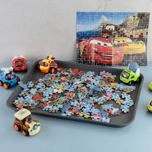 Vista 7 de Bandejas de plástico más grandes para servir restaurantes de comida rápida, color gris oscuro, 6 paquetes