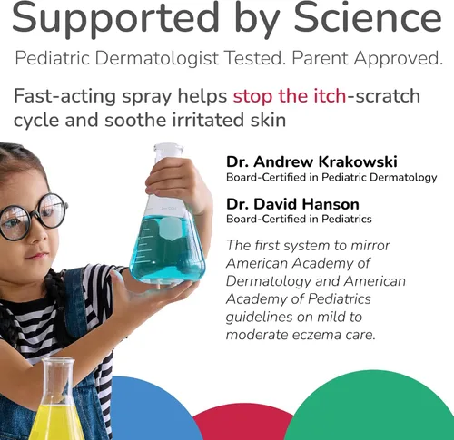 Vista 6 de Eczema 2 Th2 Manuka Flare Control Spray, tratamiento de eccema para niños para alivio rápido de la picazón, fortificado con miel de manuka UMF 20 e