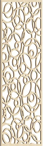 Vista 9 de 9 3/8 pulgadas de ancho x 24 3/8 pulgadas de alto x 1/4 pulgadas de alto, paneles de pared de madera con calado, roble rojo