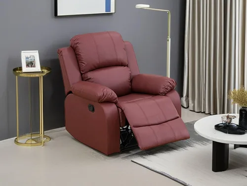 Vista 13 de Juego de 2 sofás reclinables manuales de cuero sintético, juego de sofá reclinable para sala, muebles modernos para sala con portavasos/consola