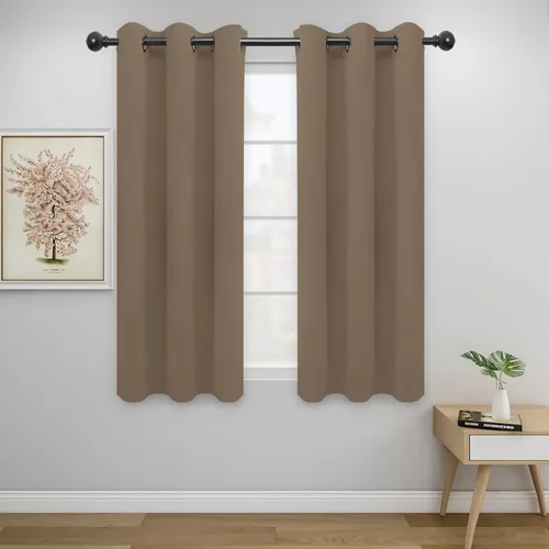 Vista 197 de Easy-Going - Cortinas opacas para dormitorio, aislamiento térmico sólido con ojales, cortinas de ventana para reducción de ruido, cortinas