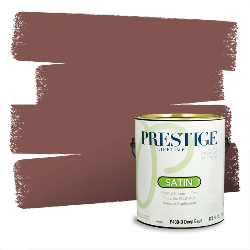 Vista 78 de Prestige Paints Pintura exterior e imprimación en uno, 1 galón, plano, coincidencia comparable de Valspar* Amber Rose*