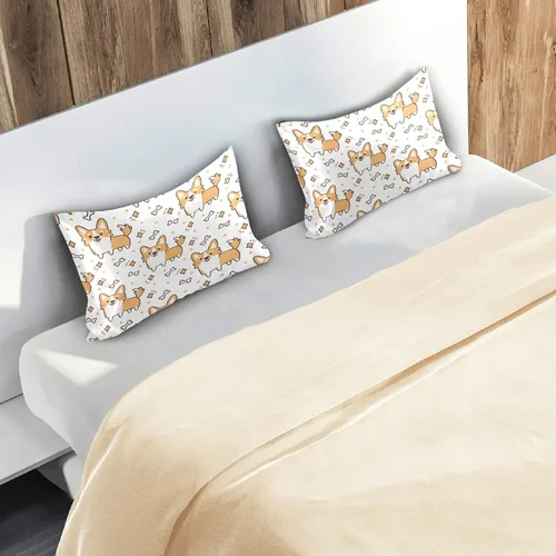 Vista 154 de Fundas de almohada Blueangle con diseño de rayas de béisbol – Fundas de almohada suaves y transpirables – Lavables a máquina – Fundas de almohada