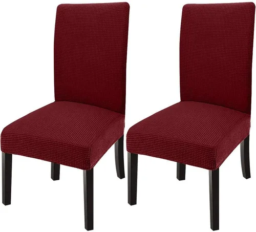 Vista 9 de GoodtoU - Juego de 6 fundas elásticas para sillas de comedor, fundas para sillas de comedor, extraíbles y lavables, fundas deslizables para sillas
