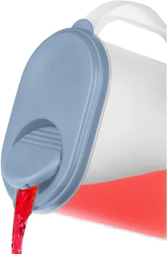 Vista 6 de Jarra de agua de 1 galón con tapa y boquilla giratoria, diseño delgado para Gris