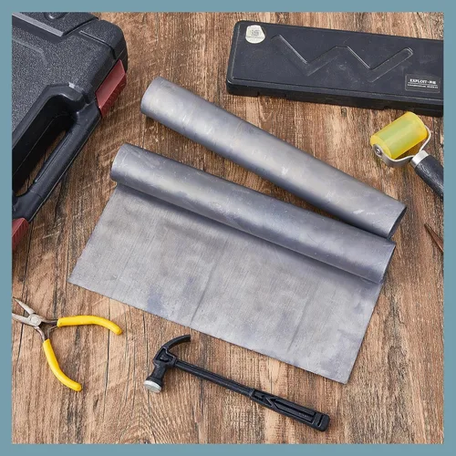 Vista 7 de Hicarer 2 láminas de plomo de hoja de plomo de 12 x 12 x 1/32 pulgadas para techo de bobina