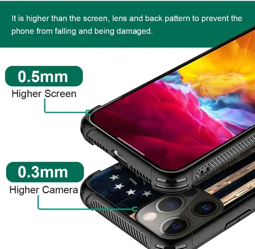 Vista 2 de DAIZAG Funda compatible con iPhone 15, protección completa, a prueba de golpes, antiarañazos, funda de poliuretano termoplástico para hombre