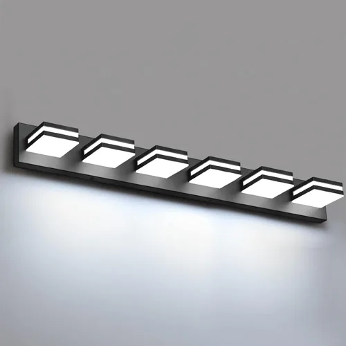 Vista 15 de IZORRO Luminarias LED Modernas para Baño (3 Luces, Regulables), Iluminación de Pared Dorada Acrílica, Luces de Tocador para Baño Sobre Espejo