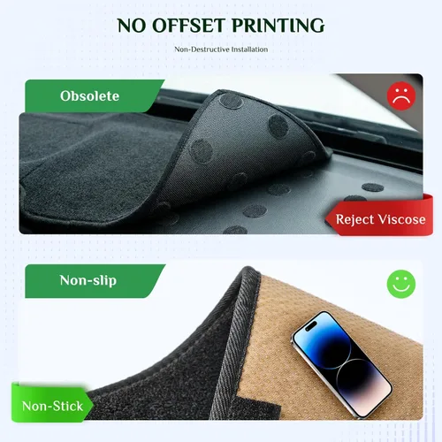 Vista 7 de Cubierta de tablero compatible con Do-dge Journey 2011 2012 2013 2014 2015 2016 2017 2018 2019 2020 Antideslumbrante, protección solar, a prueba