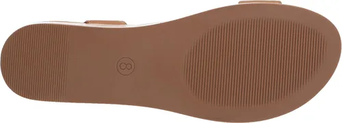 Vista 4 de Tienda Essentials Sandalias planas de dos bandas para mujer