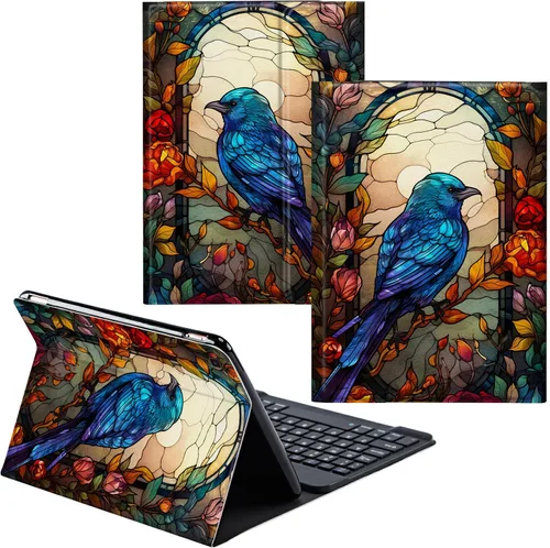 Vista 16 de Funda para Samsung Galaxy Tab S6 Lite 2022/2020 Teclado Inalámbrico Desmontable y Cubierta De Soporte De Cuero PU Funda Protectora Para Samsung