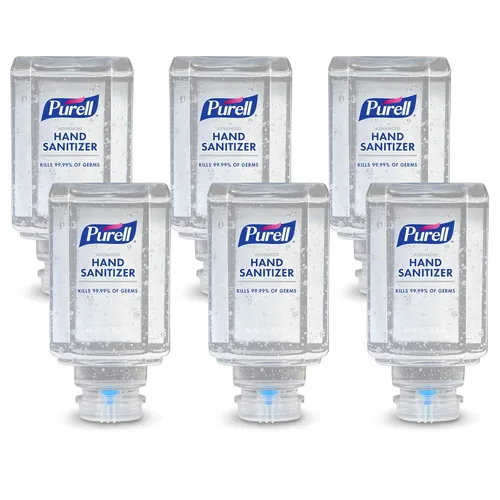 Purell Advanced Hand Sanitizer Gel ES1 Dispensador de desinfectante de manos estilo empuje, botella de repuesto de 15.2 fl oz (paquete de 6) –