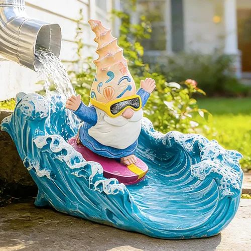 Vista 16 de Teaeeno Decoración para perros, estatua de canalón, extensión decorativa, estatua de animal, decoración al aire libre, bloque de salpicaduras