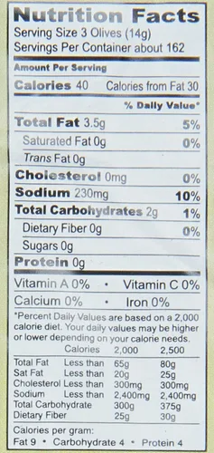 Vista 8 de Roland Foods Aceitunas Kalamata enteras sin hueso de Grecia, tamaño a granel, 5 libras