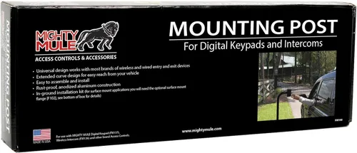 Vista 2 de Mighty Mule (FM100) Poste para montaje de teclado negro con recubrimiento en polvo