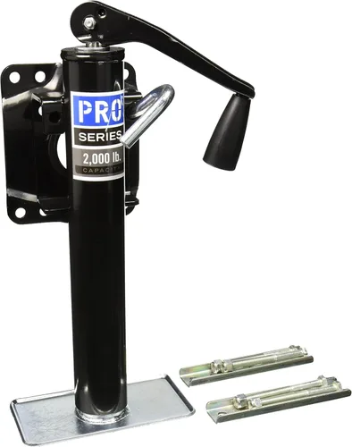 Reese Pro Series 1400300303 gato atornillable Topwind para remolque negro