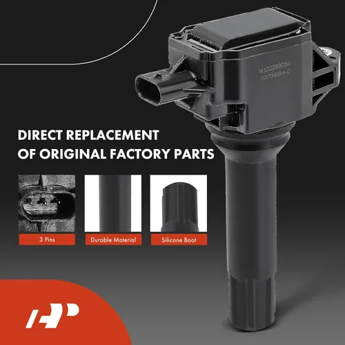 Vista 4 de A-Premium Juego de 4 conjuntos de bobinas de encendido y bujías de iridio compatibles con Subaru Outback 2013-2014, Forester 2014-2016, Impreza